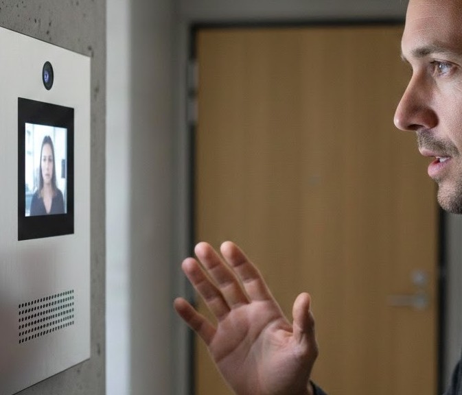 Разговор по видеодомофону