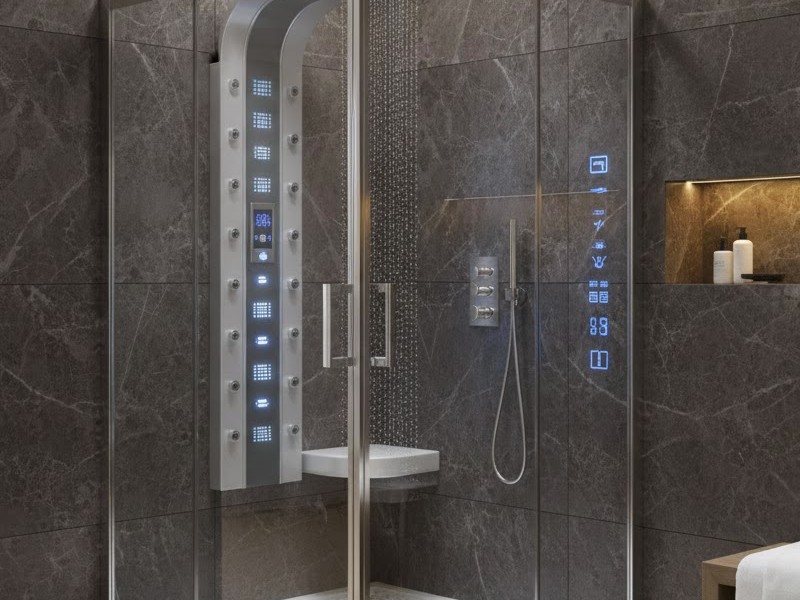 Стеклянный душевой бокс