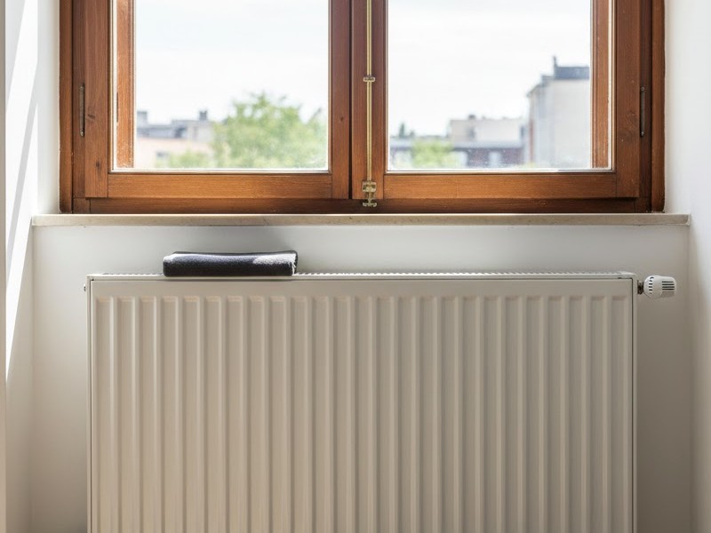Радиатор отопления под окном