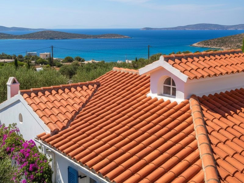 Укладка керамической черепицы