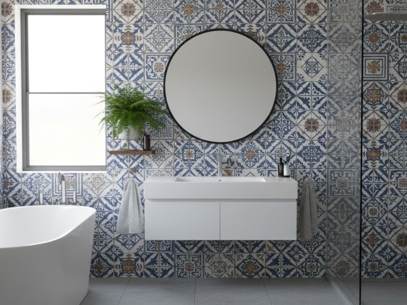 Отделка санузла керамической плиткой