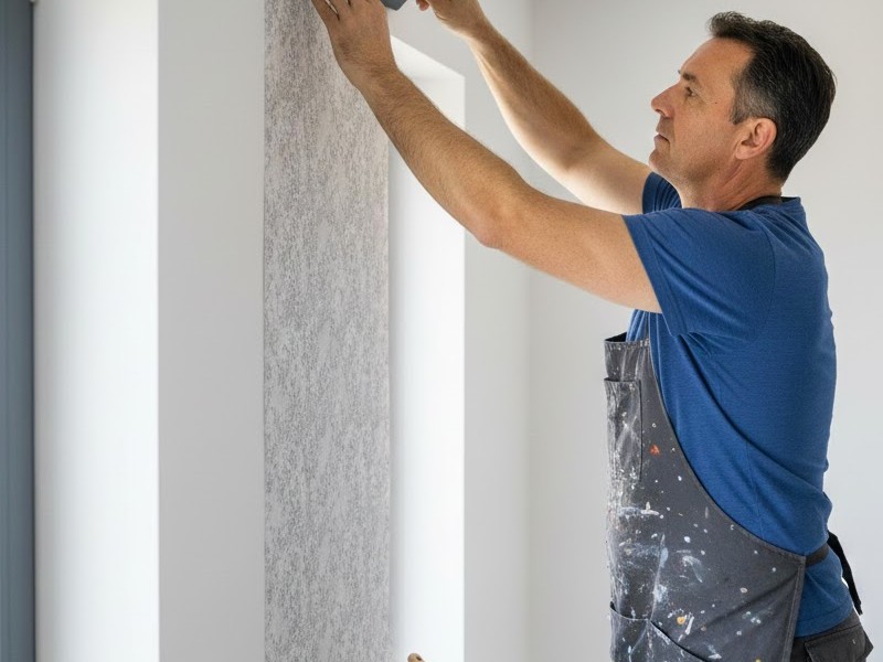 поклейка обоев