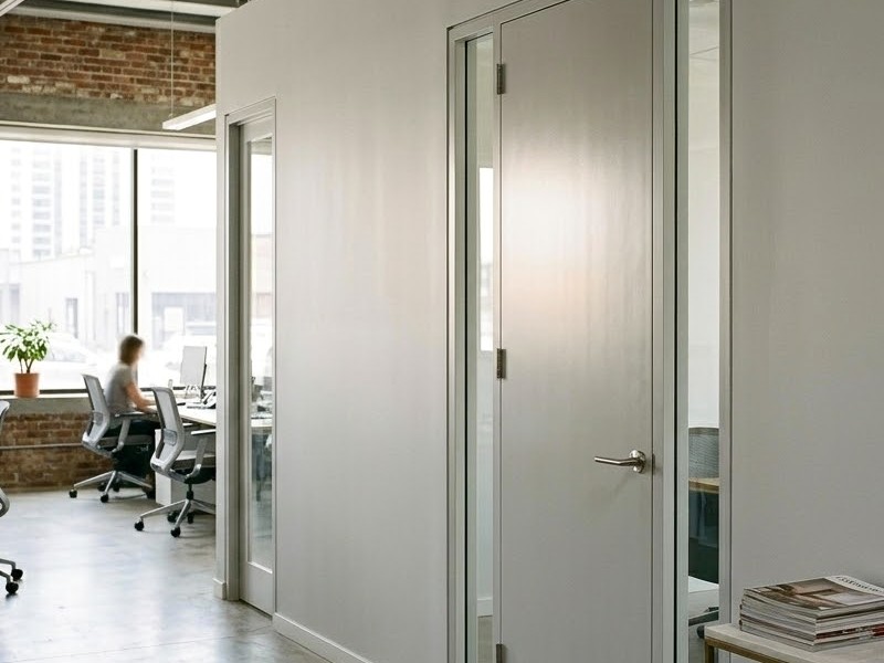 перегородка из гкл в офисе