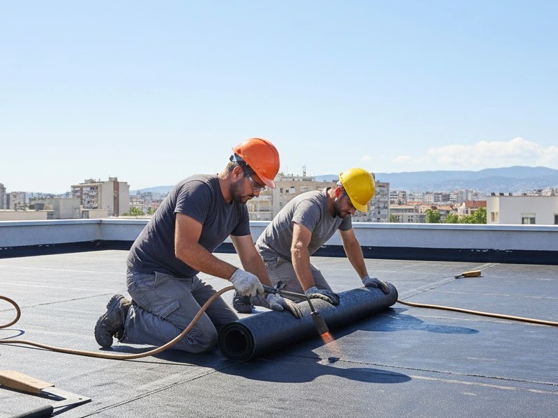Устройство плоской крыши