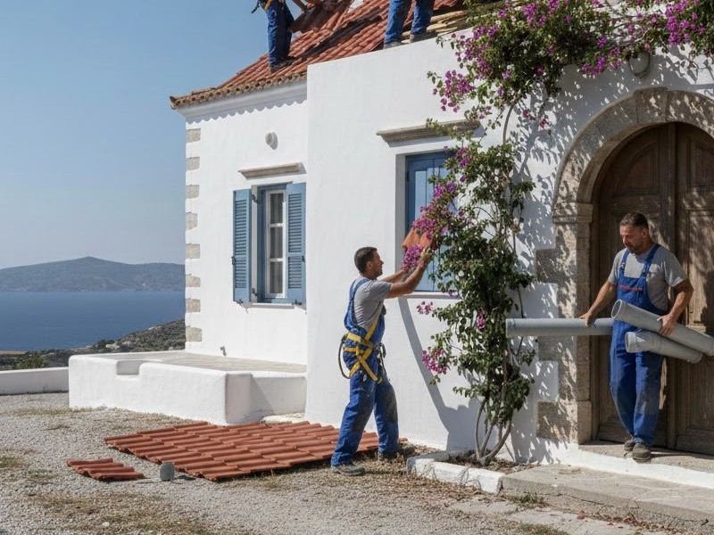 Монтаж кровли из металлочерепицы