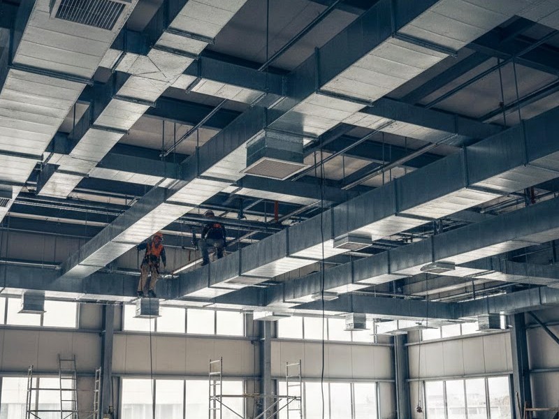 Система вентитляции в помещении