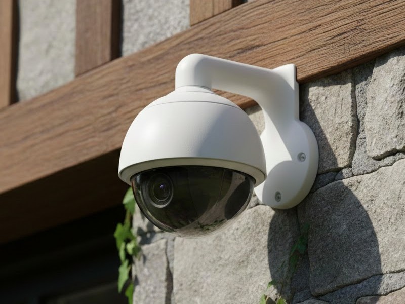 камера наблюдения на фасаде